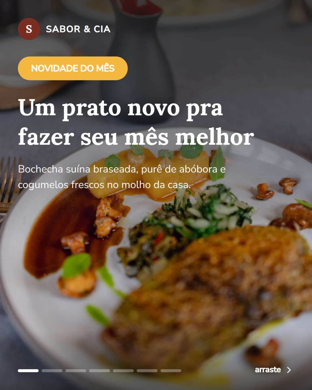 Exemplo real de carrossel gerado no Auppaca